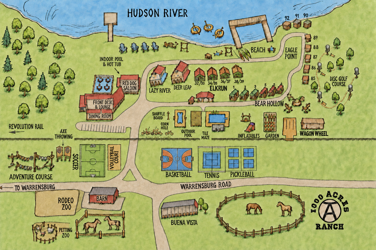 1000 Acres Property Map